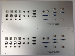 פאנל חיבורים מהיר, media dashboard - PL,mini PL,USP, רשת, RCA, VGA,ethernet,25pin,9pin,HDMI,video