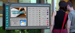 שלט דיגיטלי שהותקן